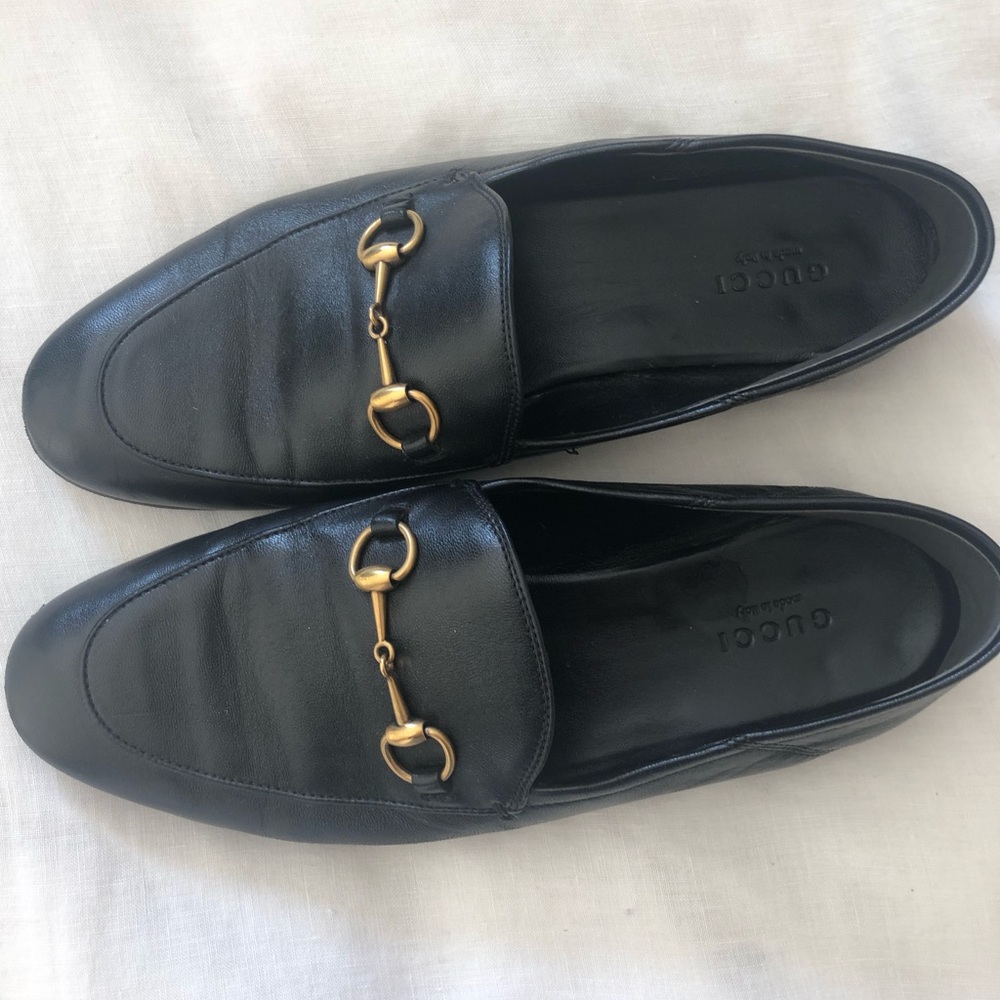 Gucci Jordaan Black Leather Loafers sz. 8